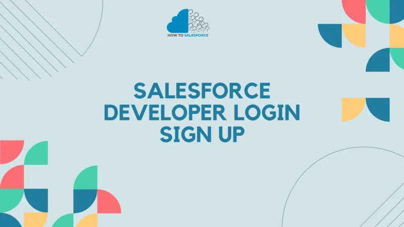 Salesforce Developer Login Sign Up