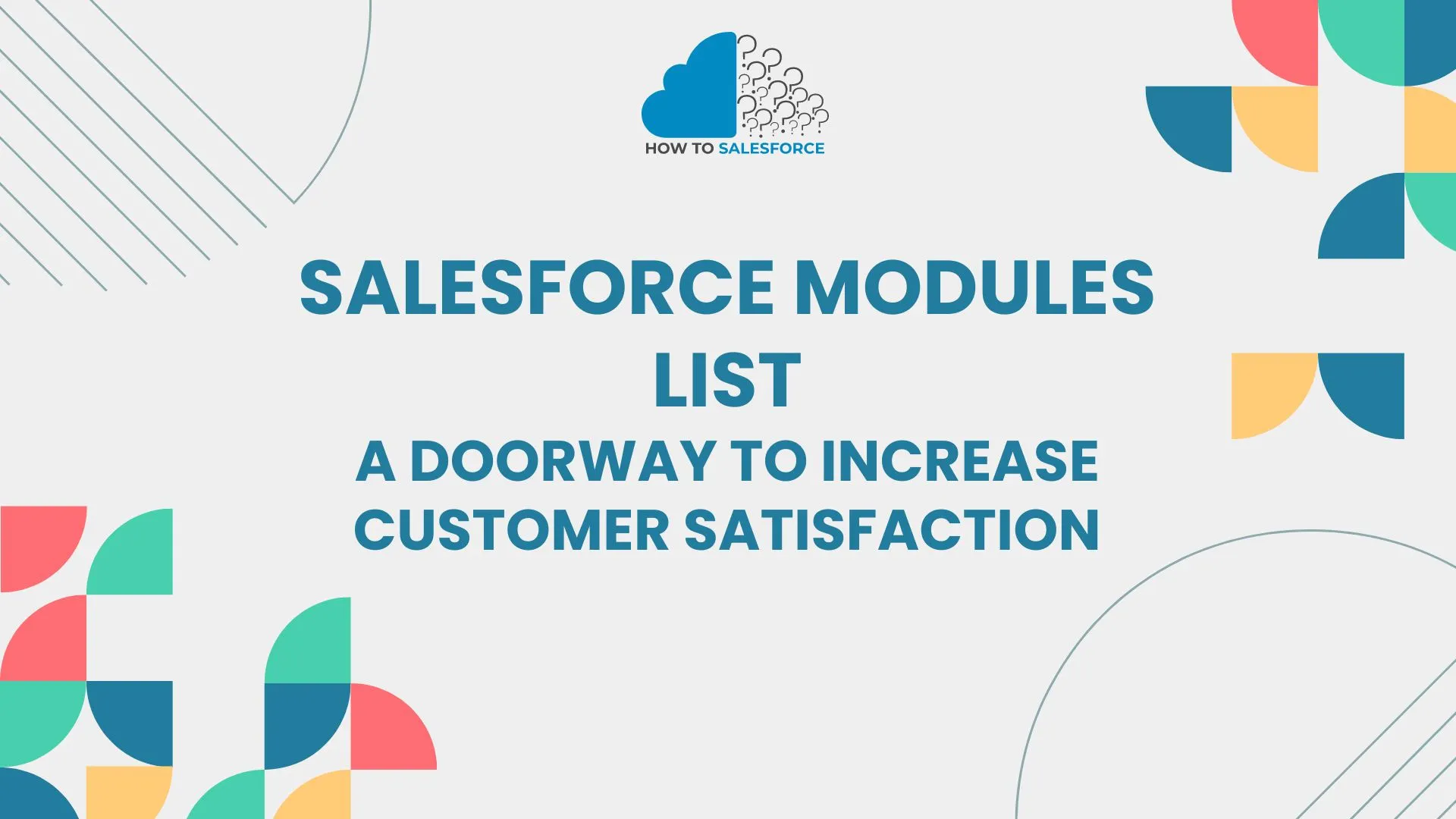 Salesforce Modules List