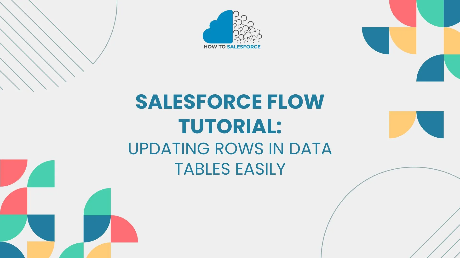 Salesforce Flow Update a Row in a Data Table