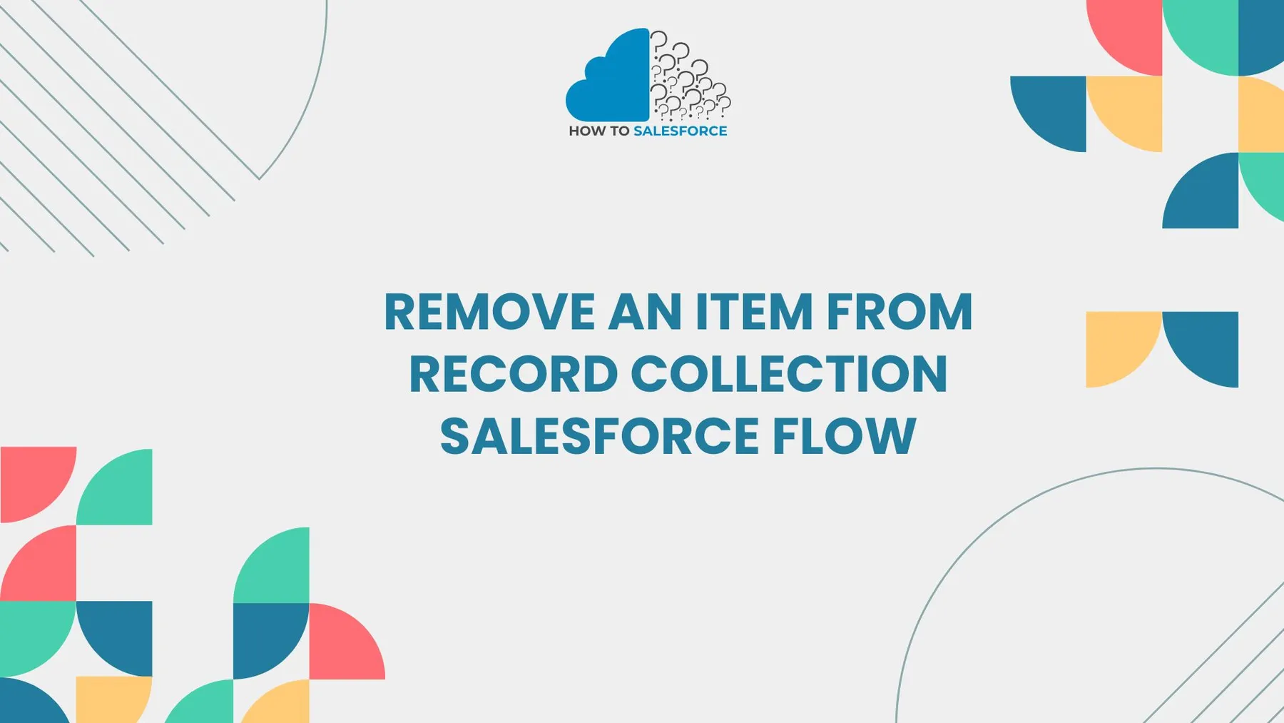 remove an item from record collection salesforce