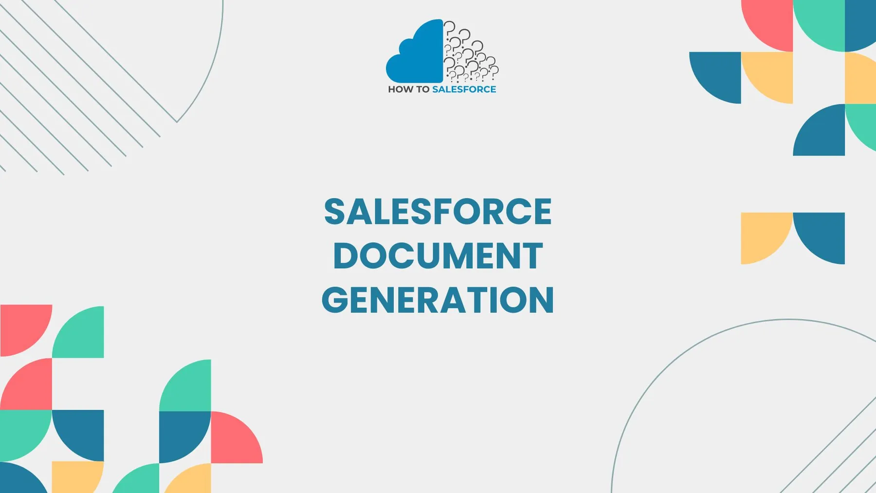 Salesforce Document Generation